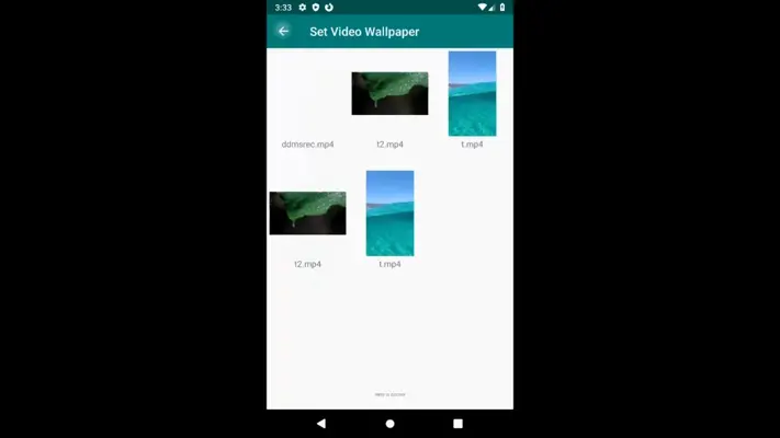 Set Video Wallpaper android App screenshot 0